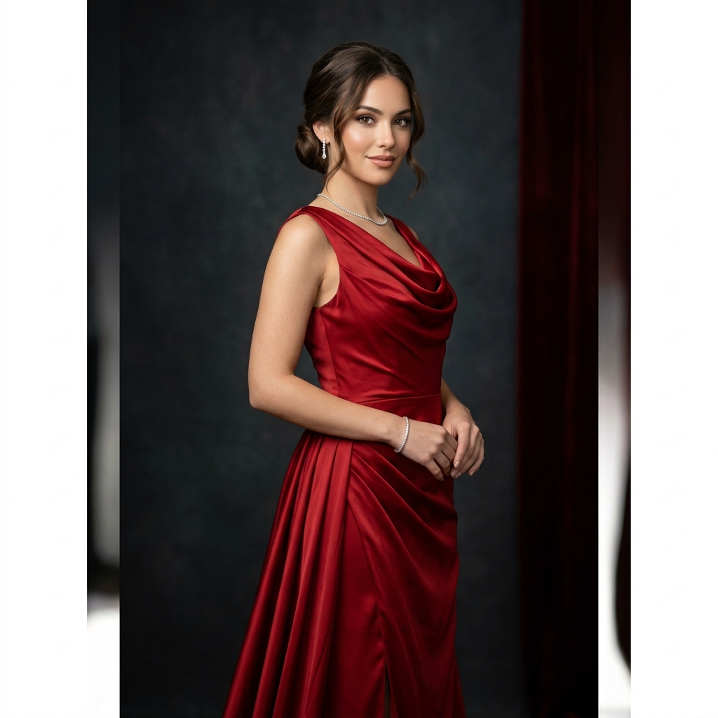 Swapped Red Evening Gown