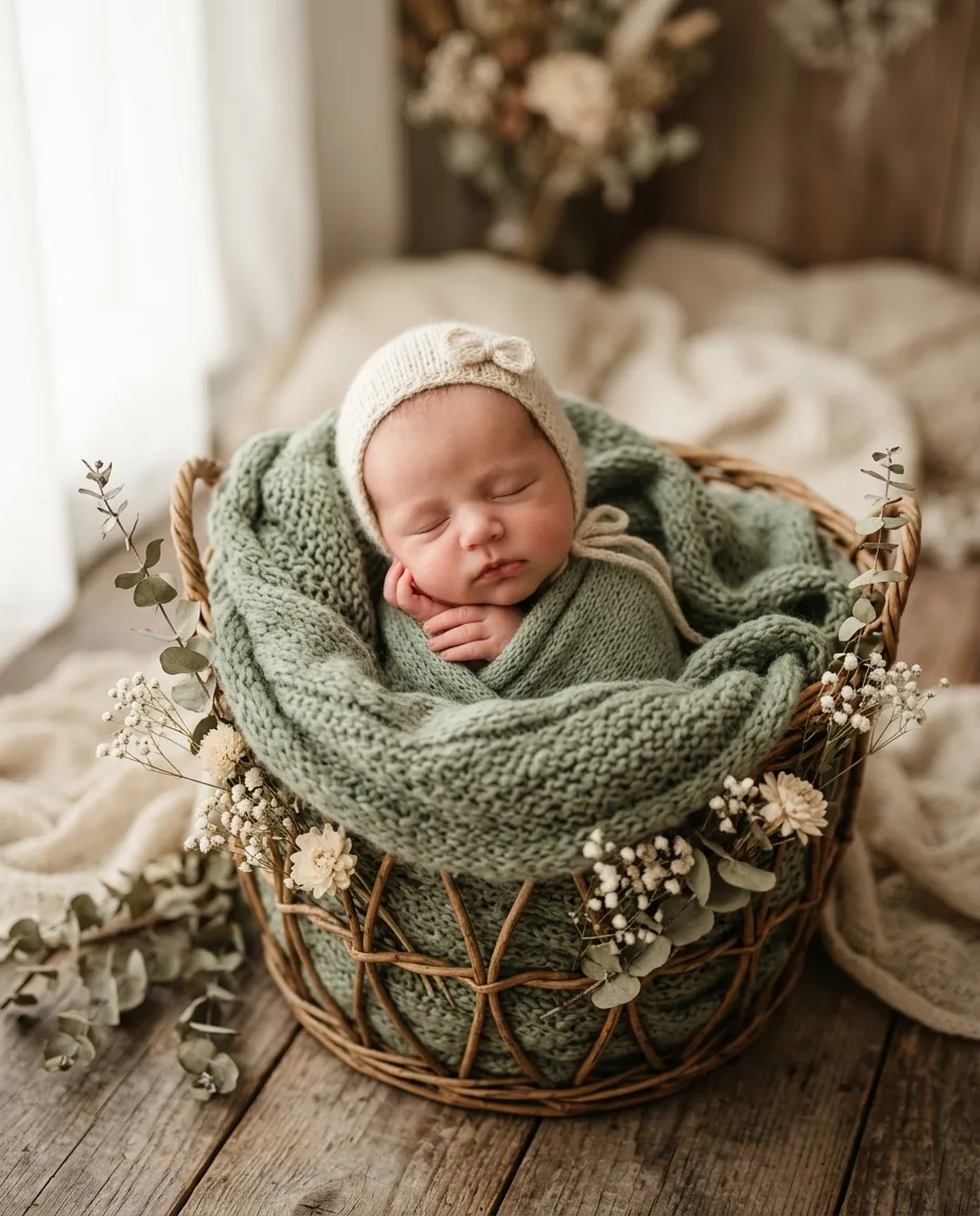 Luxury Heirloom Studio Portrait Generated After